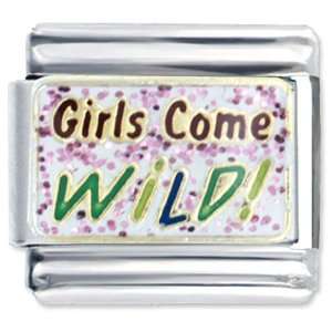  Girls Come Wild Words & Phrases Italian Charm Pugster 