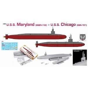   Maryland (SSBN 738) + U.S.S. Chicago (SSN 721) Orange Box Kits Toys