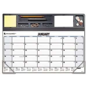 AT A GLANCE® Desk Pad Monthly Calendar Organizer Center, 21 1/8 x 15 