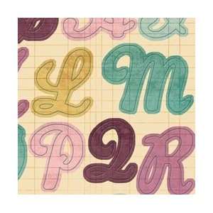 : My Minds Eye So Sophie Graceful Alphabet Stickers 5X8 Sheet Open 