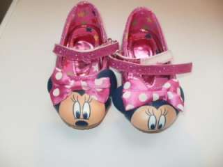 VERY CUTE DISNEY MINNIE MOUSE GIRLS SHOES TODDLERS SIZE 4 VGC  