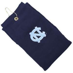 North Carolina Tar Heels (UNC) Navy Blue Embroidered Velour Golf Towel