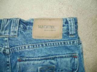 MACHINE JEANS CO mens 30x29.5 RELAXED Cargo blue jeans  