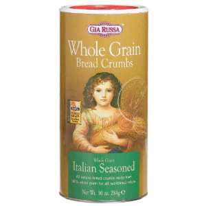 Gia Russa Whole Grain Italian Seasoned Breadcrumbs   10 Ounce  