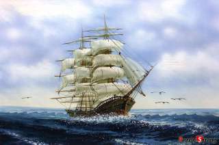 1000 Piece Jigsaw puzzles Blue sea, sailing  