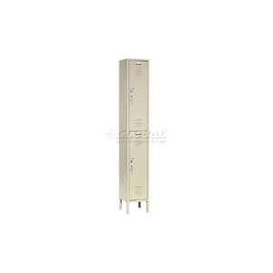  Capital Locker Double Tier 12x18x36 2 Door Assembled Tan 