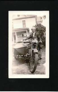 1925 Motorcycle, Side car Photo Harley, Indian? Riders  