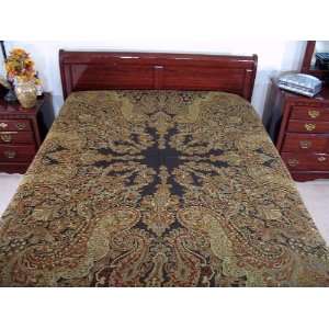Mallika Cashmere Blanket Indian Bedspread Bedding:  Home 
