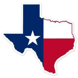  Texas State Map Flag Large car window sticker decal 10 x 
