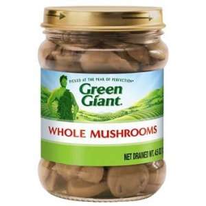 Green Giant Whole Mushrooms 4.5 oz (Pack of 12):  Grocery 