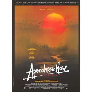 Apocalypse Now Poster French B 27x40 Marlon Brando Martin Sheen Robert 
