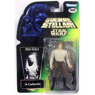 Star Wars POTF 1997 Italian figure with card HAN IN CARBONITE