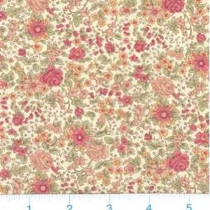 45 Wide Mary Rose Collection Allover Floral Fabric By 