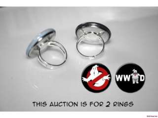 GHOSTBUSTERS Mr. Stay Puft 2 adjustable rings  
