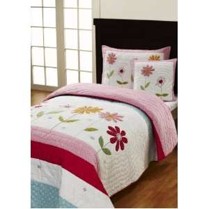 Be You tiful Home Sarah Twin Quilt Set with Sham and Pillow:  