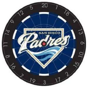   San Diego Padres 18in Bristle Dart Board  Game Room: Sports & Outdoors