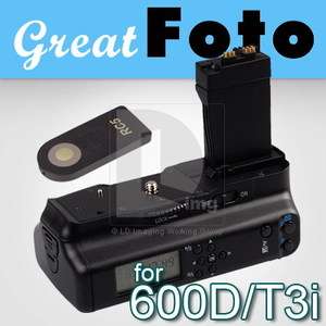 LCD Battery Grip For Canon EOS 550D 600D T3i +IR B4K  
