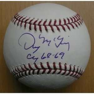  Denny McClain Memorabilia Signed Official MLB Baseball 