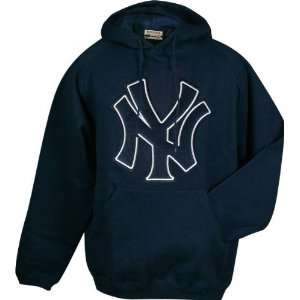   York Yankees Goalie (Navy Logo) Hooded Sweatshirt: Sports & Outdoors