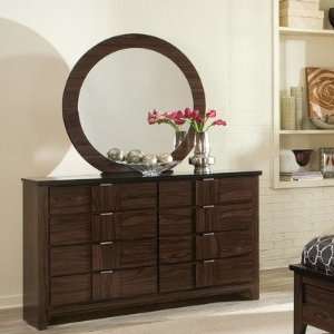 Carlyle Dresser and Mirror Set in Rosewell 