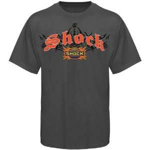  AFL Spokane Shock Charcoal Hoffman T shirt Sports 
