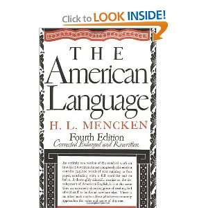  The American Language [Hardcover] H.L. Mencken Books