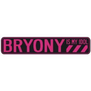   BRYONY IS MY IDOL  STREET SIGN