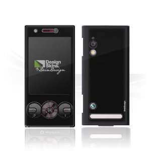 Design Skins for Sony Ericsson W715   Black Design Folie 