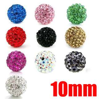 USA Stock 10x 10mm Swarovski Crystal Loose Beads Spacer charms Ball 