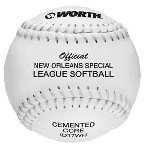  Worth Syco New Orleans Special League Softball 17 WHT 