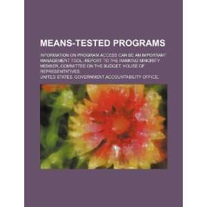  Means tested programs information on program access can 