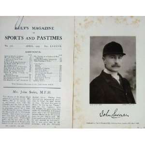   1907 Antique Portrait Mr John Swire Master Essex Hunt: Home & Kitchen
