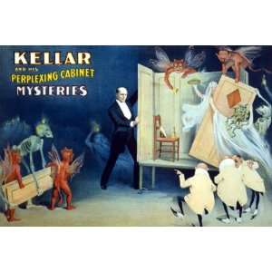  Kellar and his perplexing cabinet mysteries 24X36 Giclee 