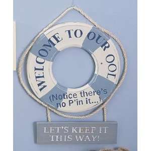  Welcome to Our Ool Pool Plaque Patio, Lawn & Garden