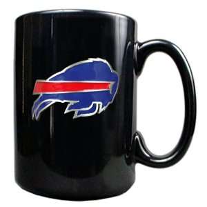  Buffalo Bills 15 Ounce Black Ceramic Mug: Sports 