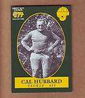 TOUGH Cal Hubbard Green Bay Packers Hall of Fame card 