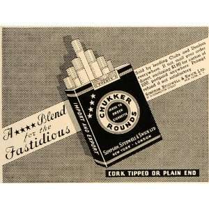  1937 Ad Simpson Studwell Swick Chukker Round Cigarettes 