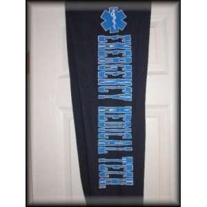   Sweatpants with Blue/White Emergency Medical Tech Logo on the Left Leg