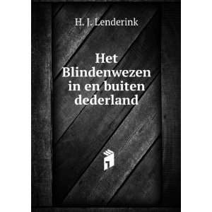    Het Blindenwezen in en buiten dederland H. J. Lenderink Books