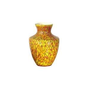  Dale Tiffany Glass Jasper Bulbous Vase