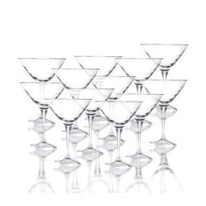  Mikasa Florale Martini Glasses, Set of 12: Kitchen 