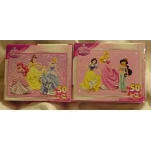  Disney Princess Mini Puzzle 2 Pack Each 50pc Enchantment 