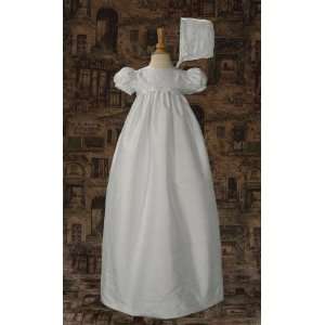  silk jacquard christening gown