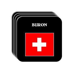  Switzerland   BURON Set of 4 Mini Mousepad Coasters 