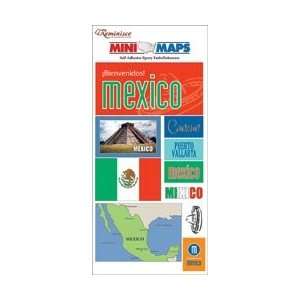   Mini Maps Epoxy Embellishments Mexico (3 Pack): Everything Else