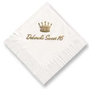  Queen Crown Foil Stamped Napkins