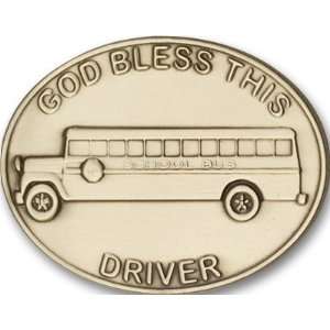  Gold God Bless This Bus Driver Visor Clip: Everything Else