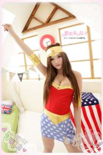 9219 Supergirl Super Heroine WonderWoman Halloween Costume outfit 
