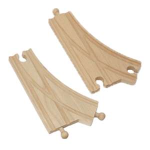 New Wooden Curved Switch Track Set Thomas Train Brio  