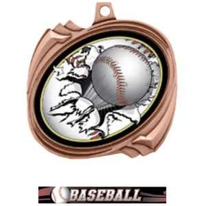  Hasty Awards Custom Baseball Bust Out Insert Medals BRONZE 